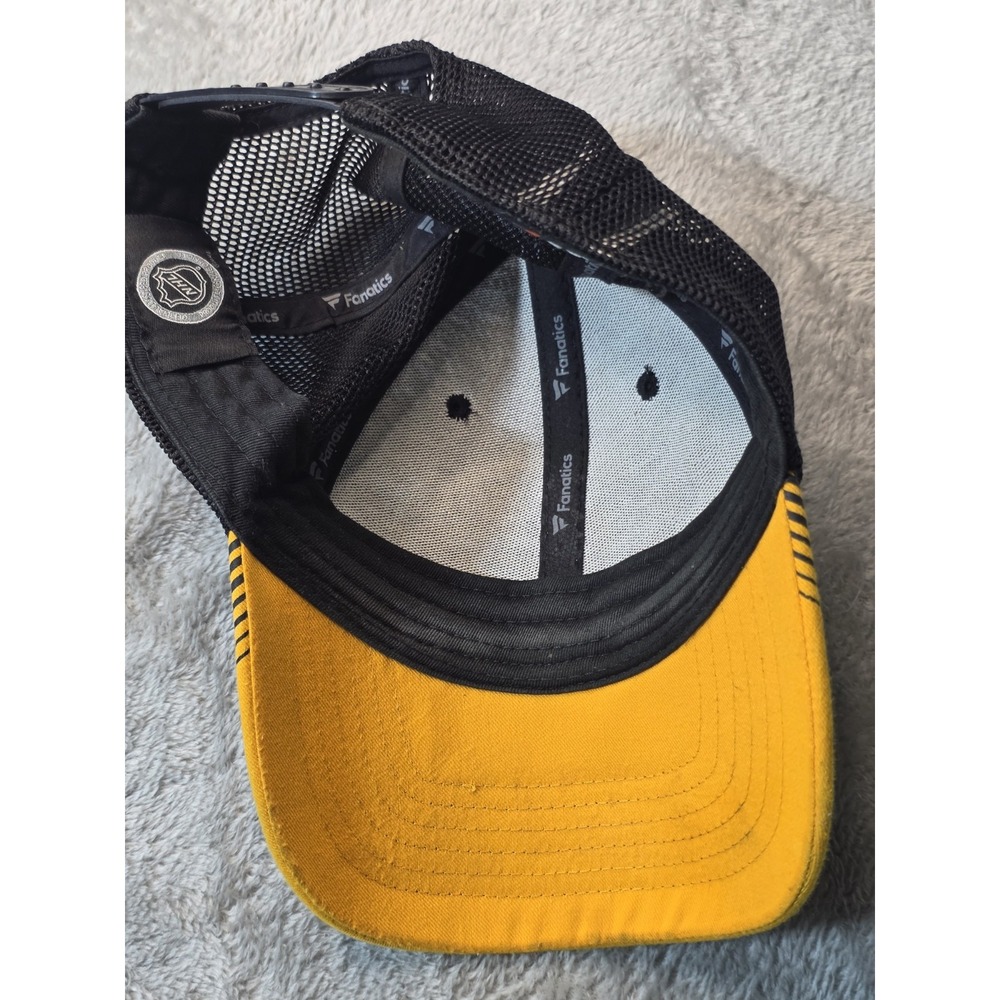 Fanatics Nashville Predators Trucker Snapback Hat Black Yellow NHL Adjustable - Picture 10 of 10